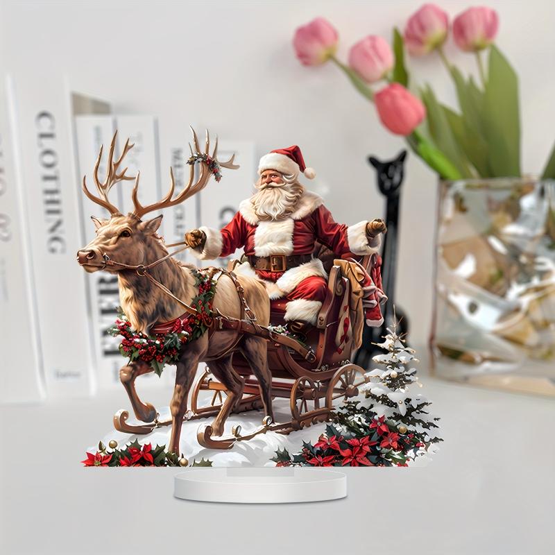 Party Supplies - 1개 산타클로스 순록 썰매 테이블 장식