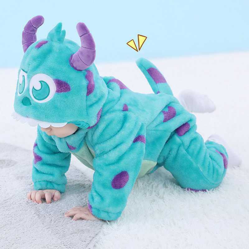 Spiderman Jumpsuit Kids - 아기 Sully Romper 파란색 따뜻한 Onesie