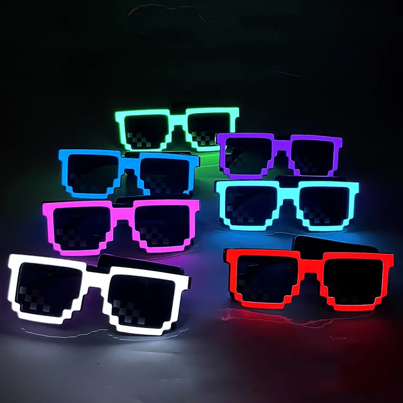 Glow In The Dark Party Glasses - 무선 LED 라이트업 안경 LED 픽셀