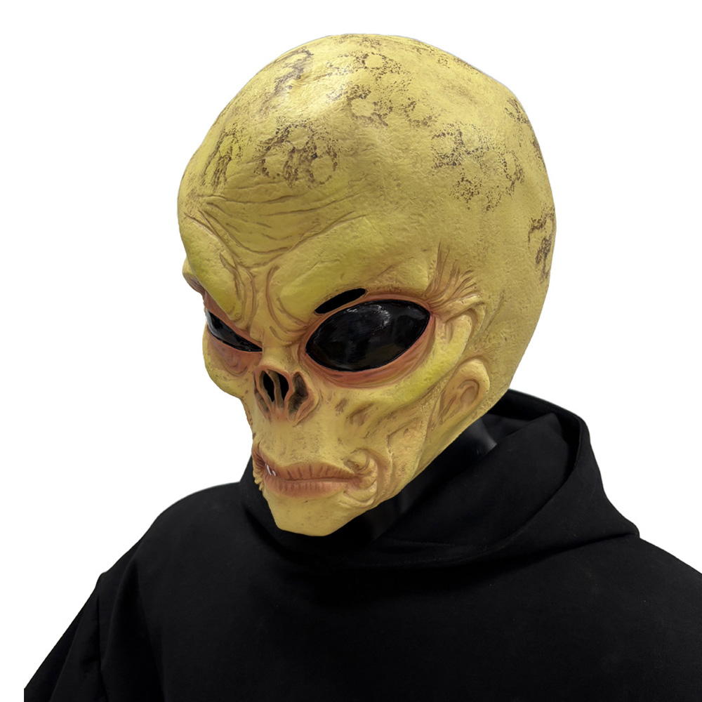 Latex Alien Mask Realistic - 현실적인 UFO 외계인 해골 마스크 코스프레