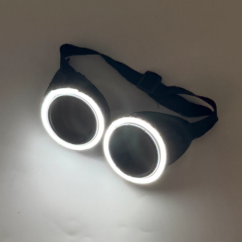 Glow In The Dark Party Glasses - 신상품 원형 LED 발광 안경, 다크