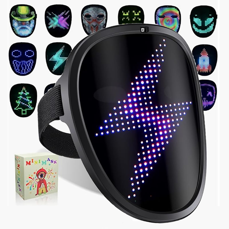 Led Purge Mask Halloween - 제스처 감지 어린이와 LED 마스크 할로윈