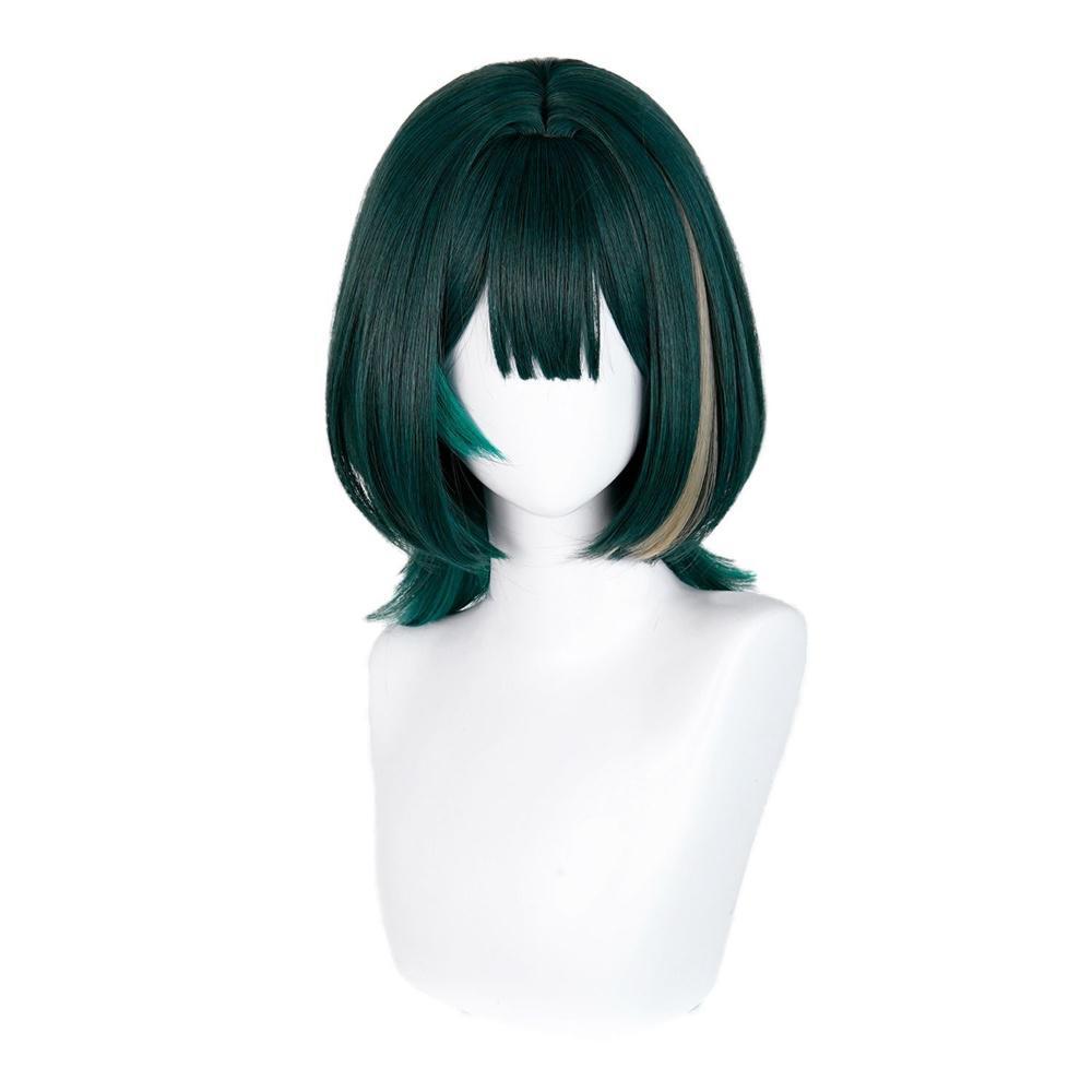 Anime Cosplay Wig Heat Resistant - 애니메이션 네페르 코스프레 가발 그린 하이라이트