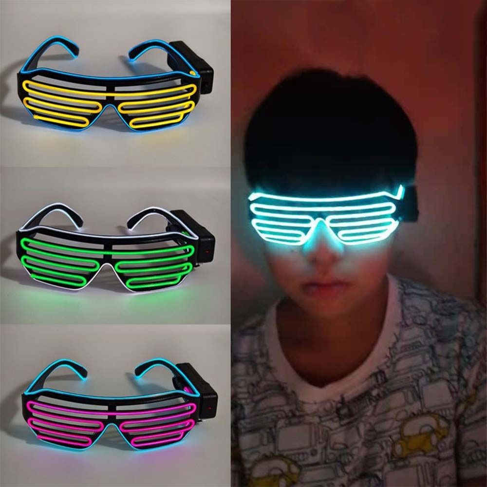 무선 LED 발광 안경 멋진 화려한 네온 안경 이중 색 - Glow In The Dark Party Glasses 리뷰 및 가격