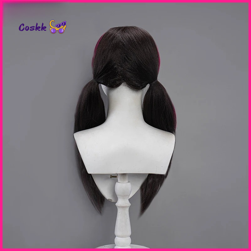 드라큘라우라 코스프레 가발 긴 머리 60CM 길이 블랙 - Anime Cosplay Wig Heat Resistant 리뷰 및 가격