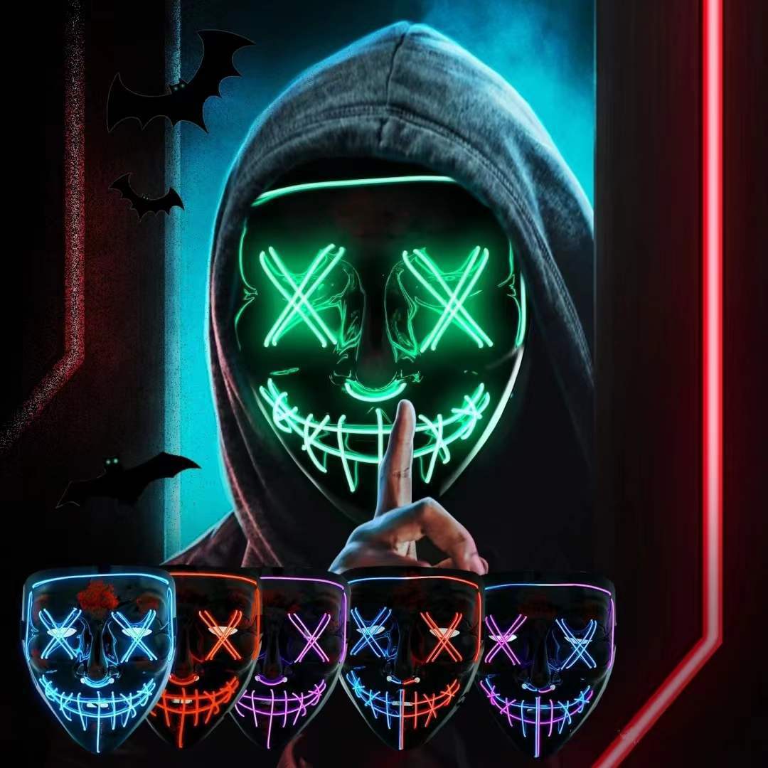 무선 네온 LED 퍼지 마스크 야광 호러 라이트업 코스 - Led Purge Mask Halloween 리뷰 및 가격