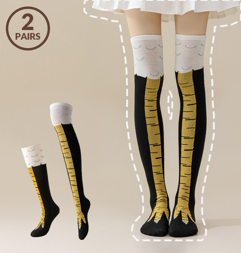 1/2paris 남성용 재미있는 3D 닭 양말 무릎 위 - Funny Chicken Leg Socks 리뷰 및 가격