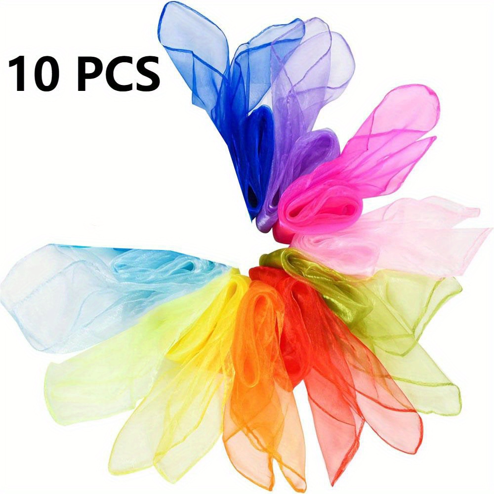 10pcs/12pcs 새로운 스타일 스퀘어 저글링 실크 - Magic Tricks 리뷰 및 가격