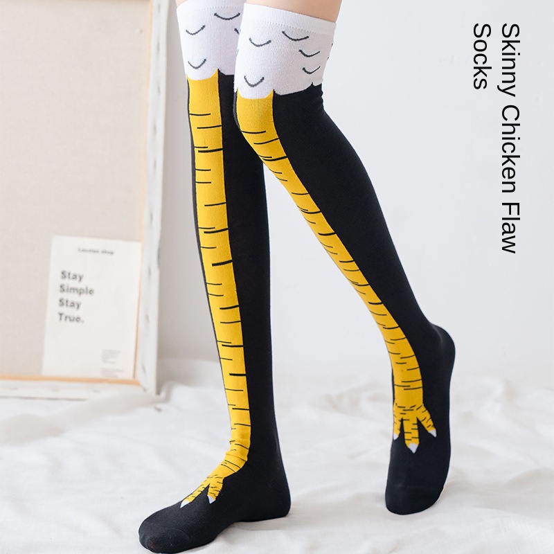 1-20 쌍 여성용 재미있는 3D 닭발 무릎 높이 양말 - Funny Chicken Leg Socks 리뷰 및 가격