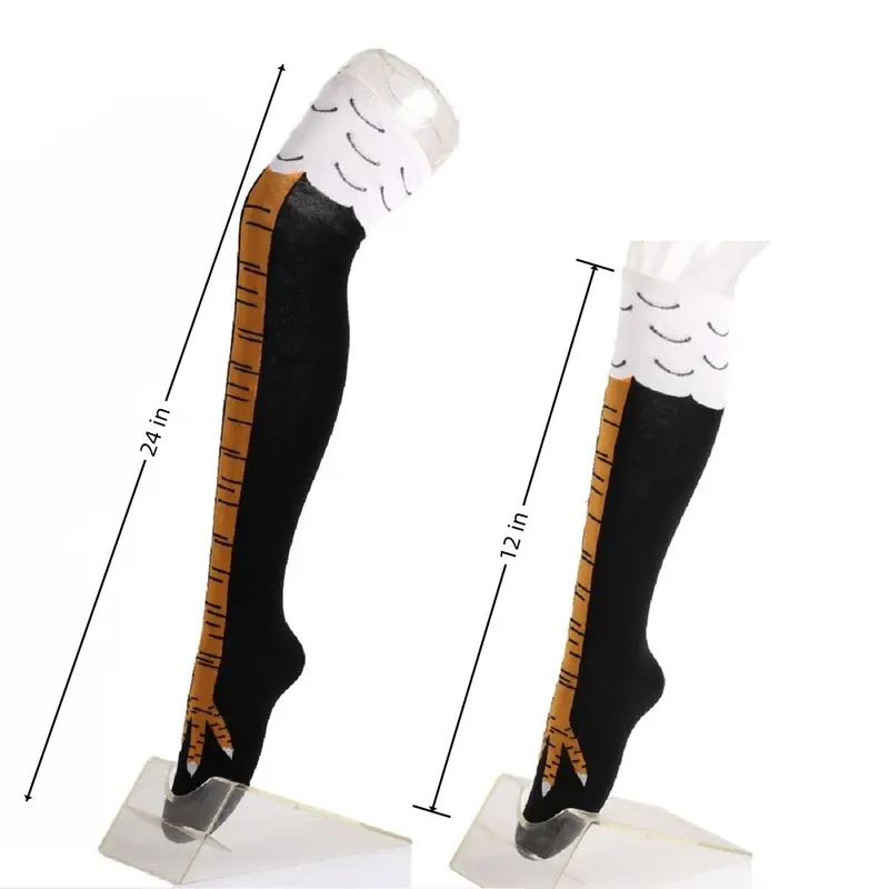 1/2/4 쌍 여성 무릎 높이 양말 유행 만화 재미 있 - Funny Chicken Leg Socks 리뷰 및 가격