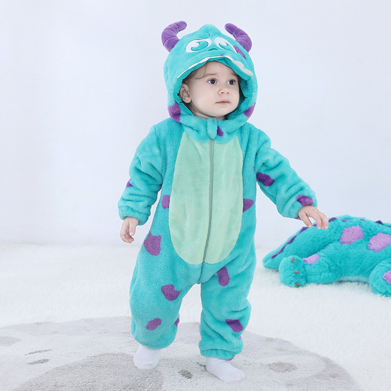 아기 Sully Romper 파란색 따뜻한 Onesie - Spiderman Jumpsuit Kids 리뷰 및 가격