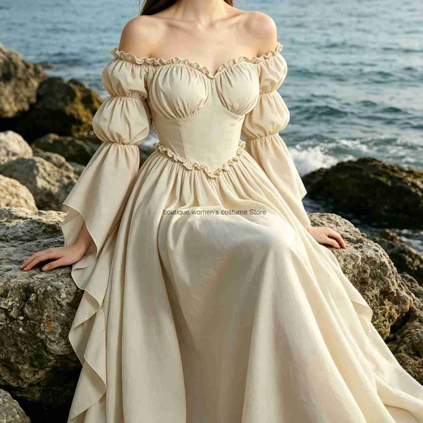 새로운 중세 르네상스 스타일의 여성용 드레스, 빈티지  - Medieval Renaissance Dress Women 리뷰 및 가격