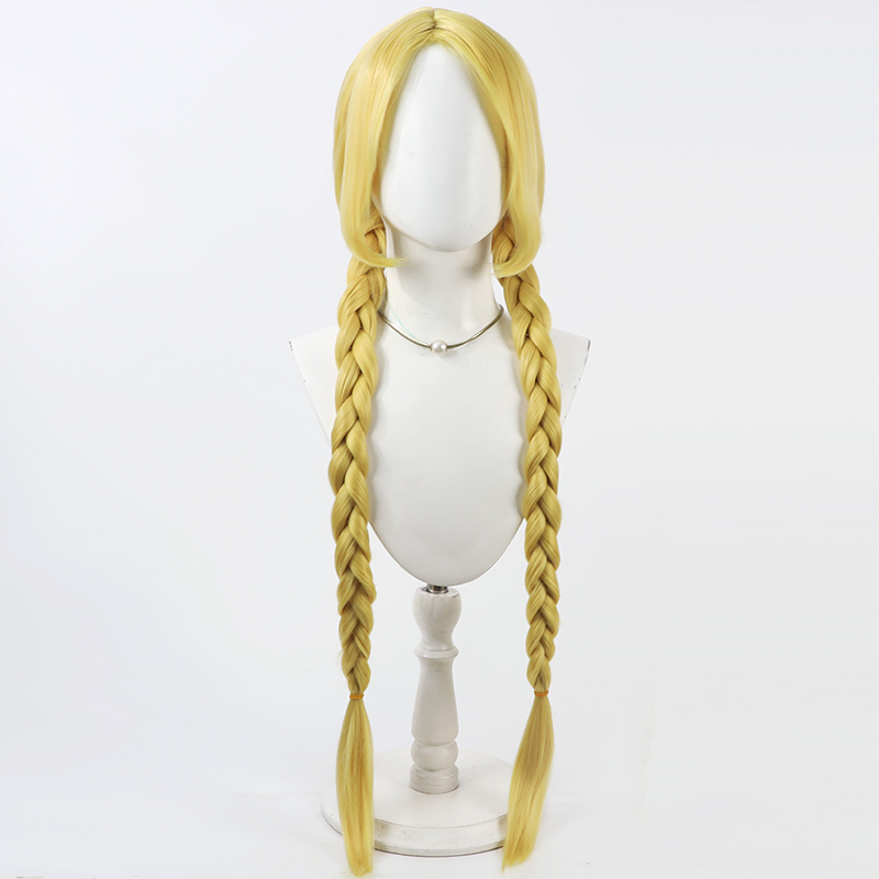 초코 미츠마타 코스프레 가발 마에바시 마녀 옐로우 80 - Anime Cosplay Wig Heat Resistant 리뷰 및 가격