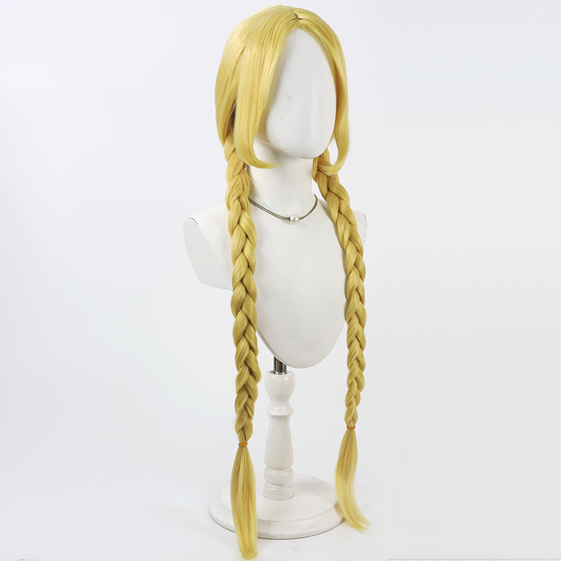 초코 미츠마타 코스프레 가발 마에바시 마녀 옐로우 80 - Anime Cosplay Wig Heat Resistant 리뷰 및 가격