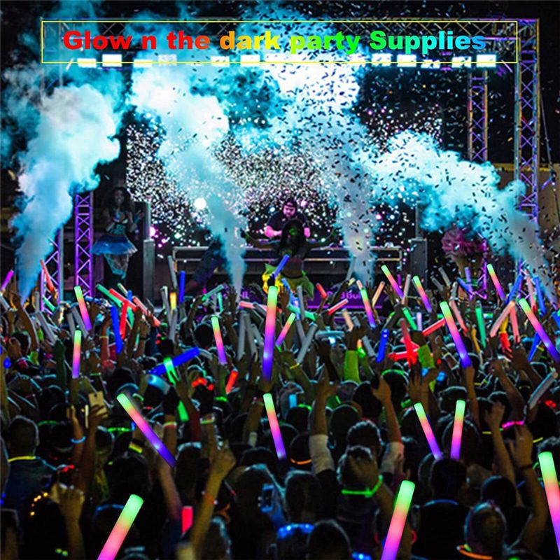 A75K 야광봉 대량, 3가지 모드의 다채로운 LED  - Flashing Led Foam Sticks Party 리뷰 및 가격