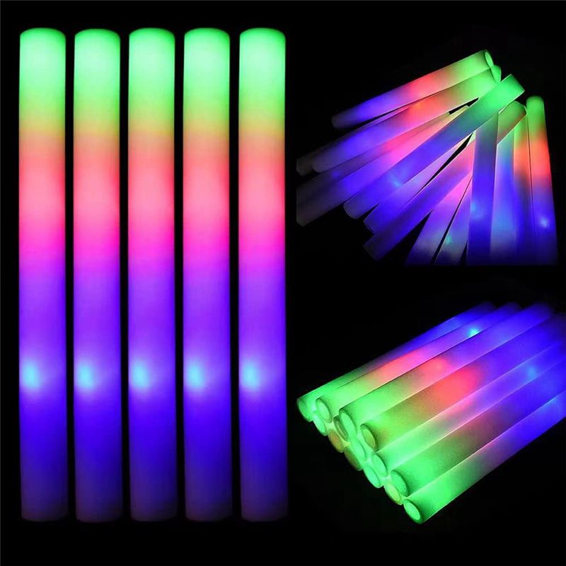 A75K 야광봉 대량, 3가지 모드의 다채로운 LED  - Flashing Led Foam Sticks Party 리뷰 및 가격