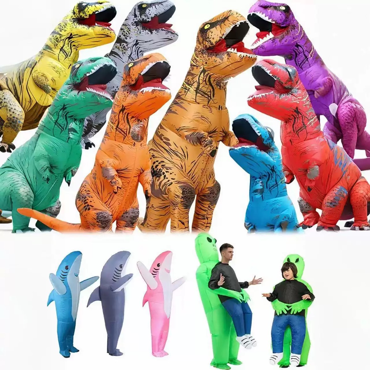 성인용 공룡 티렉스 풍선 의상, 유니섹스 성인용 공룡  - Inflatable Dinosaur Costume Adult 리뷰 및 가격