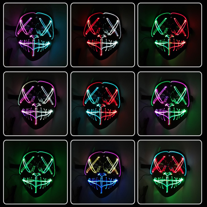 제스처 컨트롤 LED 마스크 발광 할로윈 퍼지 마스크  - Led Purge Mask Halloween 리뷰 및 가격