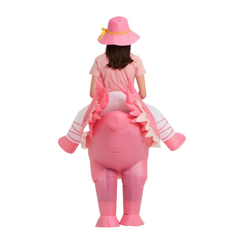 분홍색 플라밍고 모양의 에어벌룬 의상, 만화 동물 캐릭 - Costumes 리뷰 및 가격