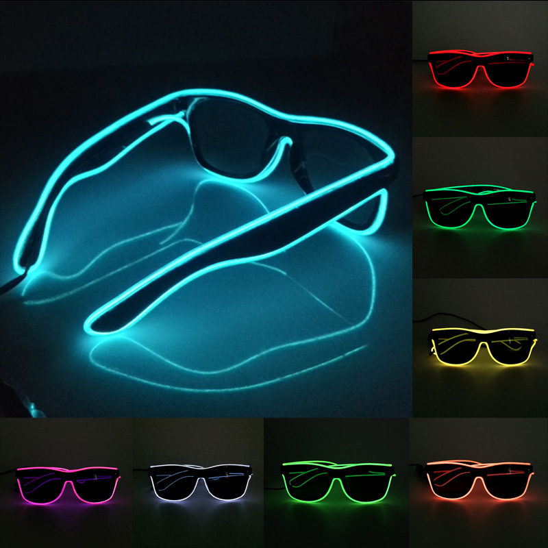 새로운 Led 안경 조명 레이브 파티 Led 라이트 업 - Glow In The Dark Party Glasses 리뷰 및 가격