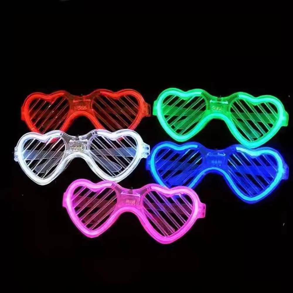 10/20/50개 야광 하트 모양 LED 라이트업 선글 - Glow In The Dark Party Glasses 리뷰 및 가격
