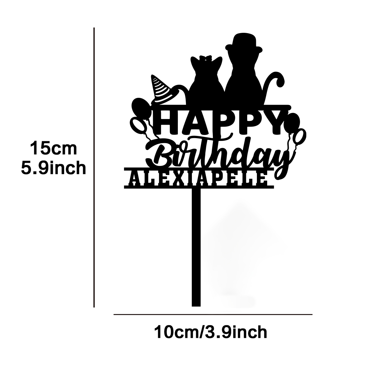 1PC DIY 동물 가득한 생일 인사말, 맞춤 이름 및 - Party Supplies 리뷰 및 가격
