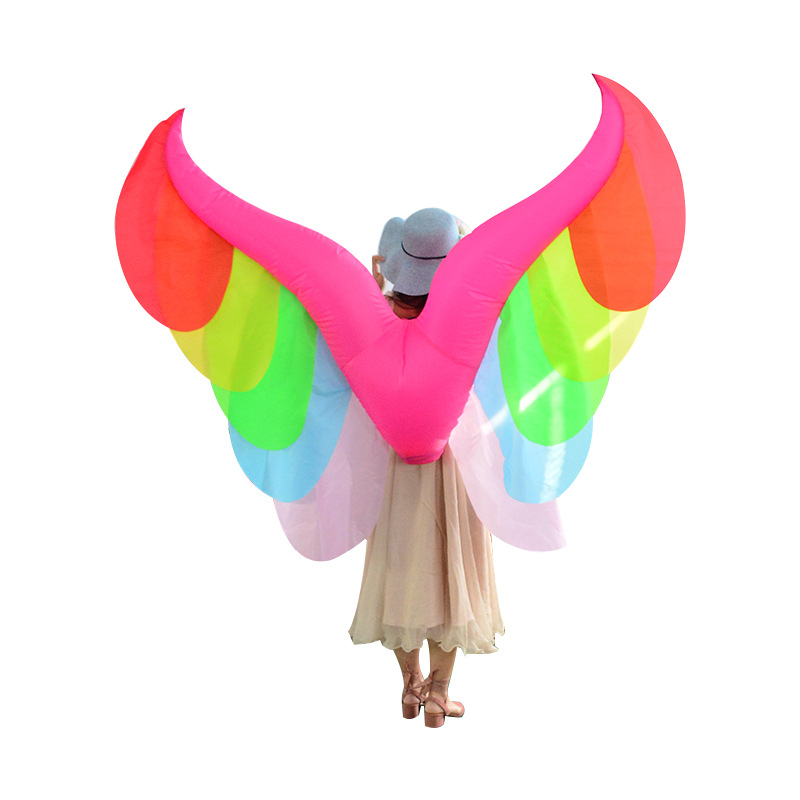 성인용 풍선 천사 날개, 무지개 팽창 날개, 공연 의상 - Inflatable Dinosaur Costume Adult 리뷰 및 가격