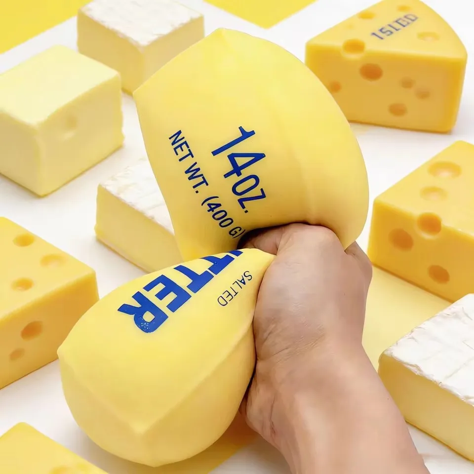 14/23CM 버터 스틱 피젯 토이 스퀴시 탄성 치즈  - Prank Toys 리뷰 및 가격