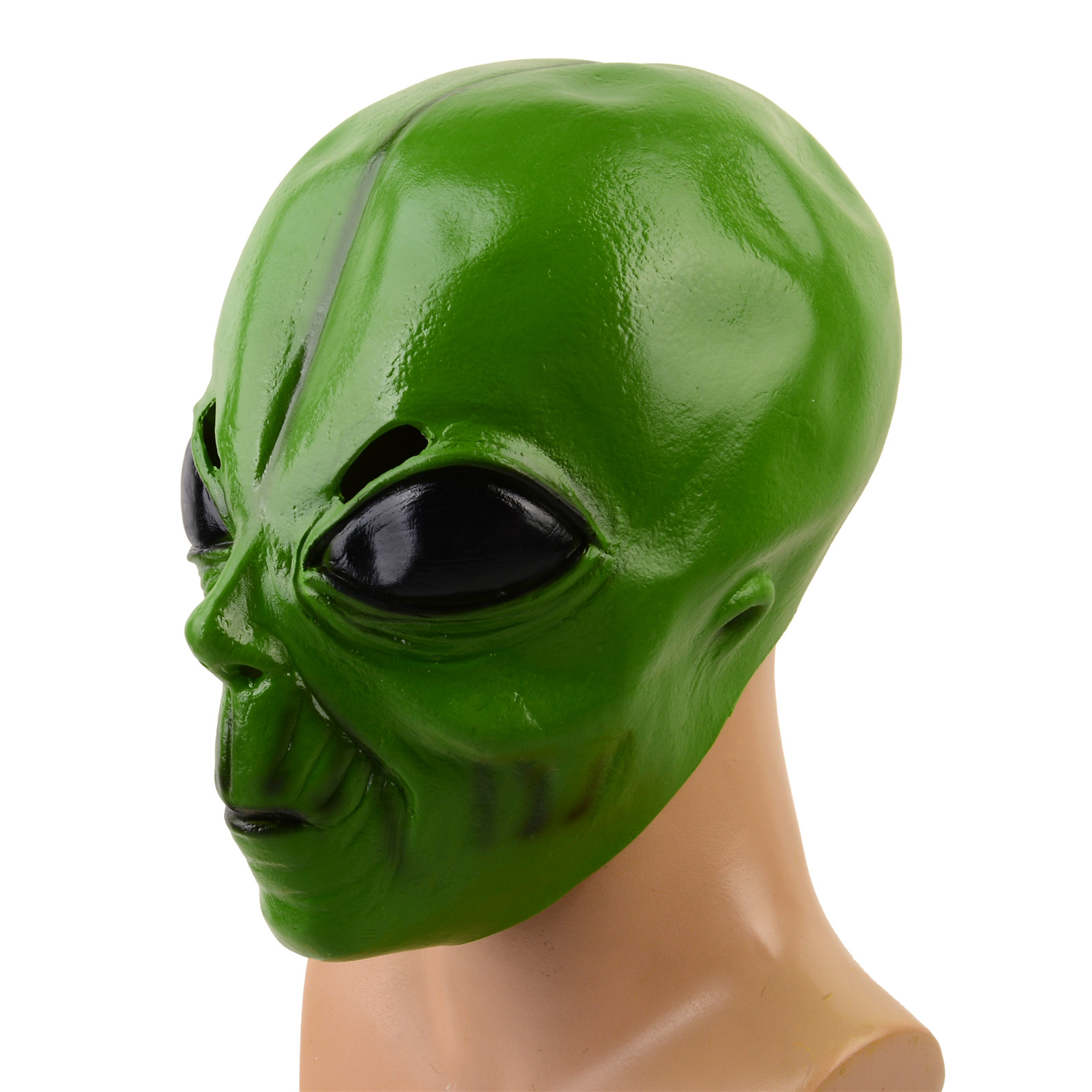 1개입 사실적인 라텍스 그린 외계인 헤드 마스크, 할로 - Latex Alien Mask Realistic 리뷰 및 가격