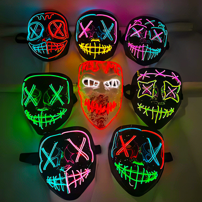 전문 맞춤형 발광 LED 퍼지 마스크 할로윈 볼 마스크 - Led Purge Mask Halloween 리뷰 및 가격