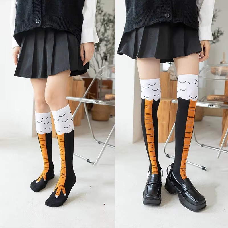 1/2/3Pcs 재미 있은 치킨 발 스타킹 무릎 위 압 - Funny Chicken Leg Socks 리뷰 및 가격