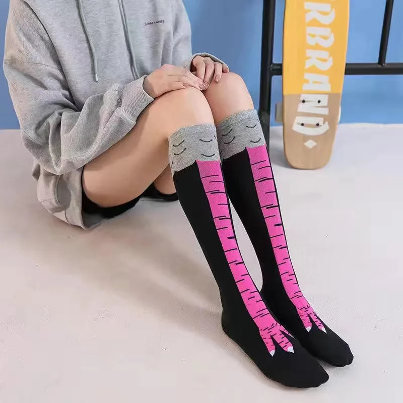 1/2/3Pcs 재미 있은 치킨 발 스타킹 무릎 위 압 - Funny Chicken Leg Socks 리뷰 및 가격