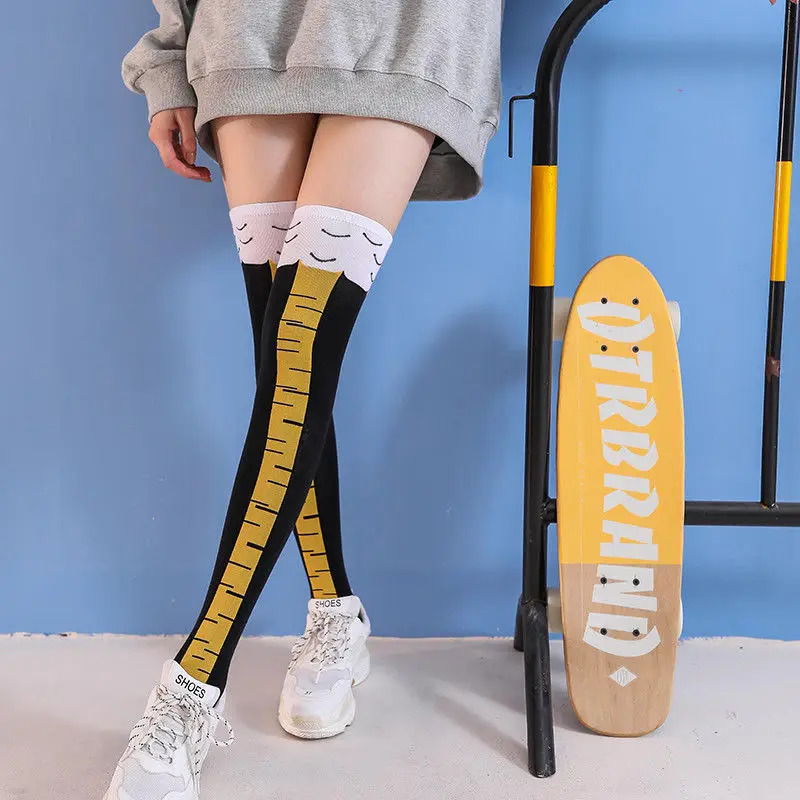 1/2/3Pcs 재미 있은 치킨 발 스타킹 무릎 위 압 - Funny Chicken Leg Socks 리뷰 및 가격
