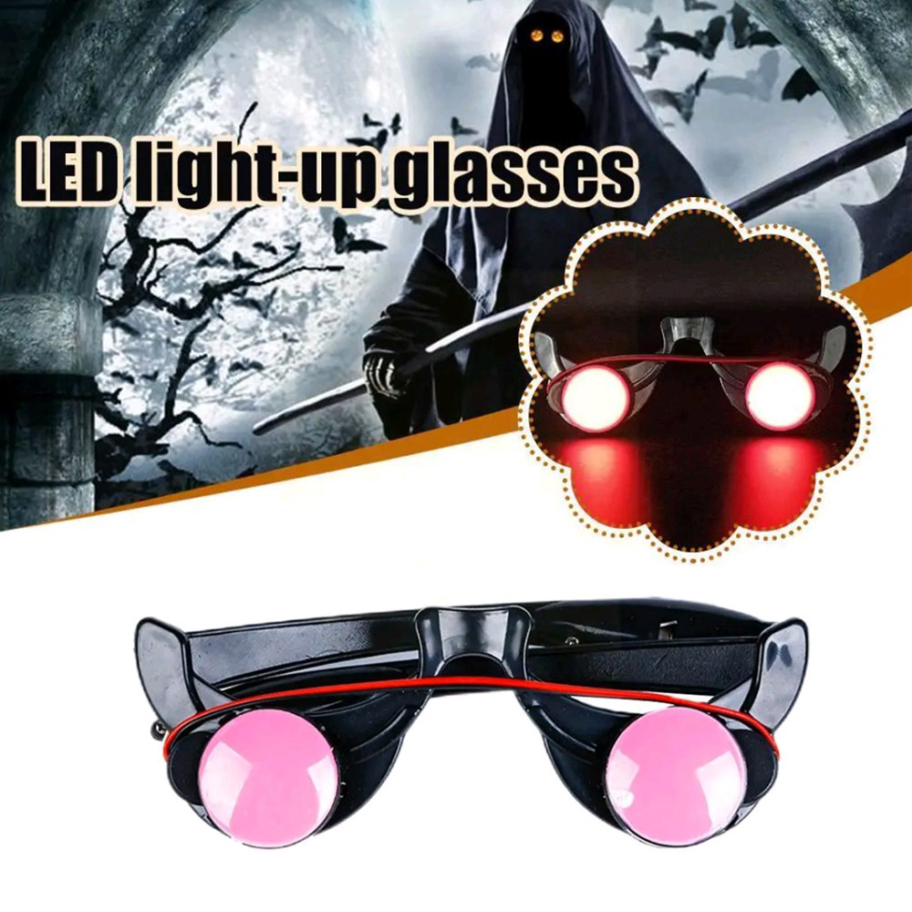할로윈 공포 빨간 눈 안경 소품, 재미있는 개성 무서운 - Glow In The Dark Party Glasses 리뷰 및 가격