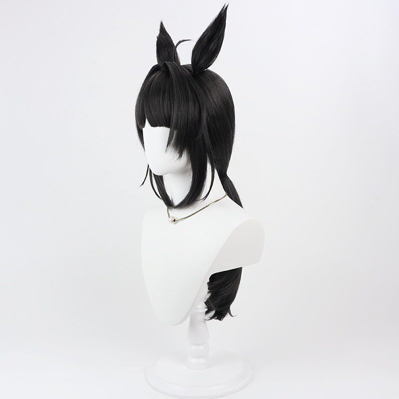 로고타입 코스프레 가발 우마 무스메 프리티 더비 블랙  - Anime Cosplay Wig Heat Resistant 리뷰 및 가격