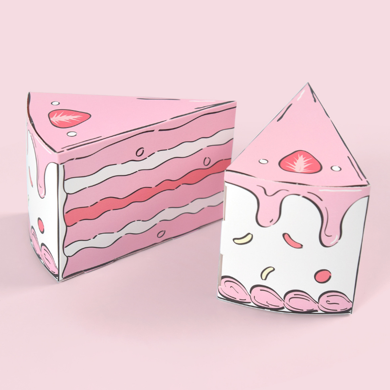 삼각형 케이크 모양 종이 선물 상자 창의적인 캔디 쿠키 - Party Supplies 리뷰 및 가격