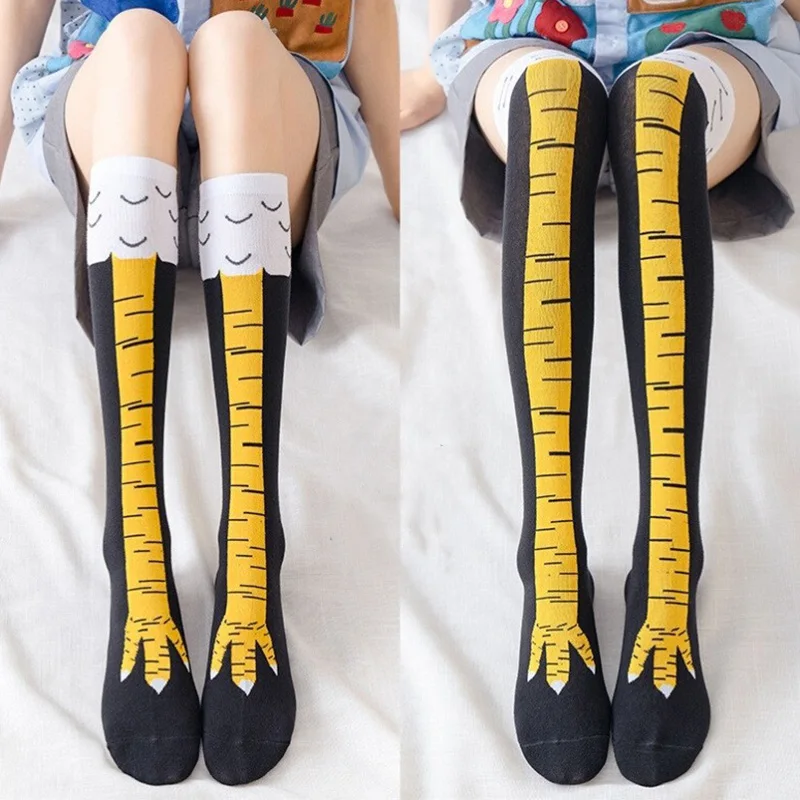재미있는 닭발 모양 오버니 압박 얇은 다리 롱 스타킹  - Funny Chicken Leg Socks 리뷰 및 가격