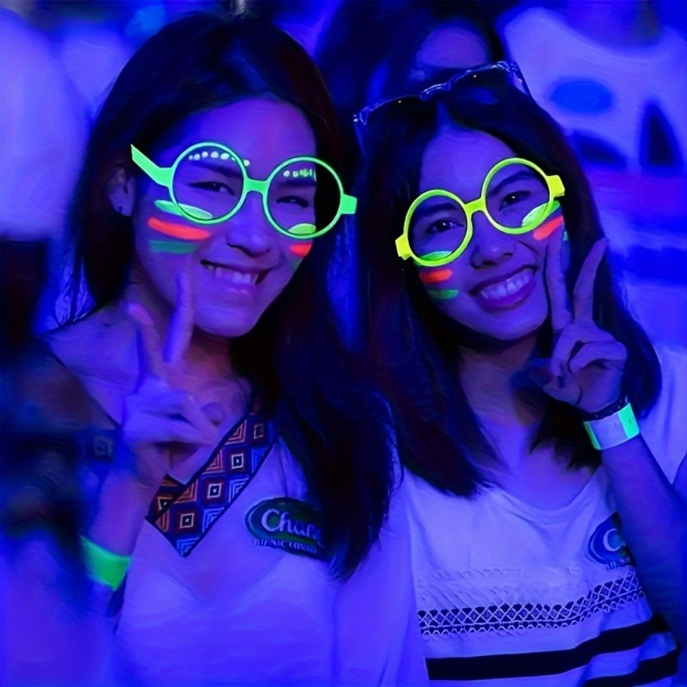 5/12pcs UV 글로우 인 더 다크 안경 재미있는  - Glow In The Dark Party Glasses 리뷰 및 가격