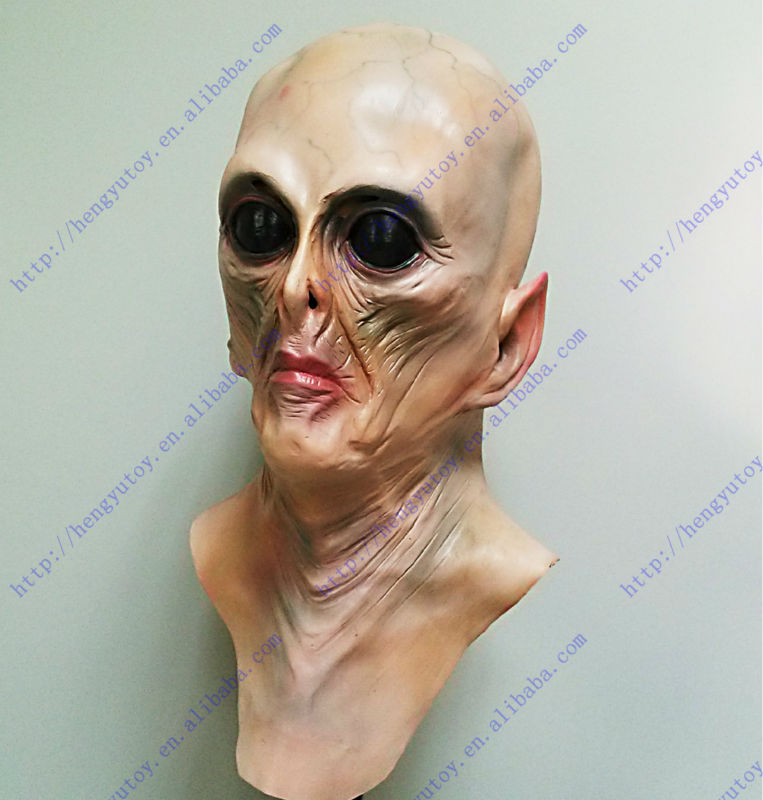 디럭스 외계인 마스크 현실적인 라텍스 풀 헤드 마스크  - Latex Alien Mask Realistic 리뷰 및 가격