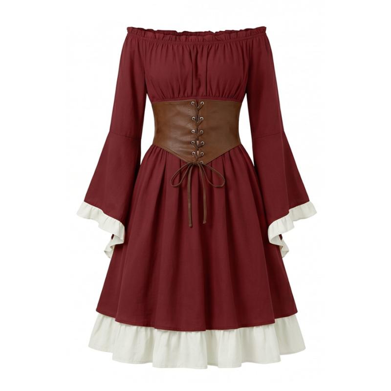 중세 르네상스 스타일의 미디 드레스, 여성용 해적 코스 - Medieval Renaissance Dress Women 리뷰 및 가격