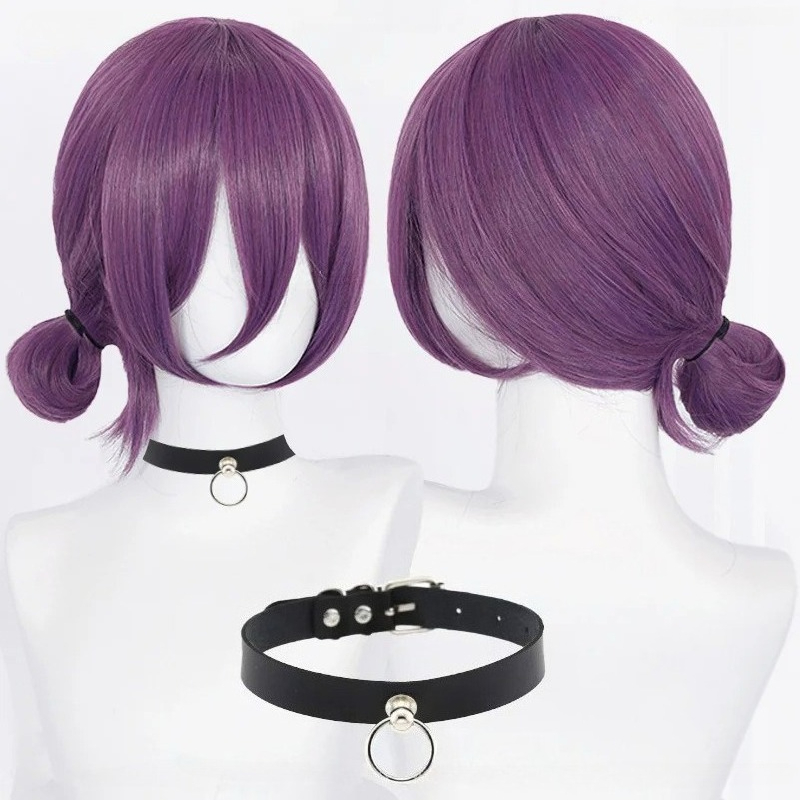 애니메이션 레제 코스프레 가발 45cm 보라색 가발 초 - Anime Cosplay Wig Heat Resistant 리뷰 및 가격