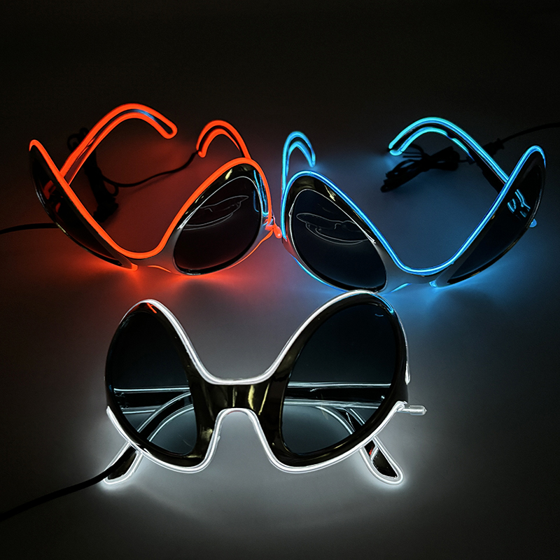 멋진 조명 LED 외계인 안경 빛나는 ET 안경 어둠  - Glow In The Dark Party Glasses 리뷰 및 가격