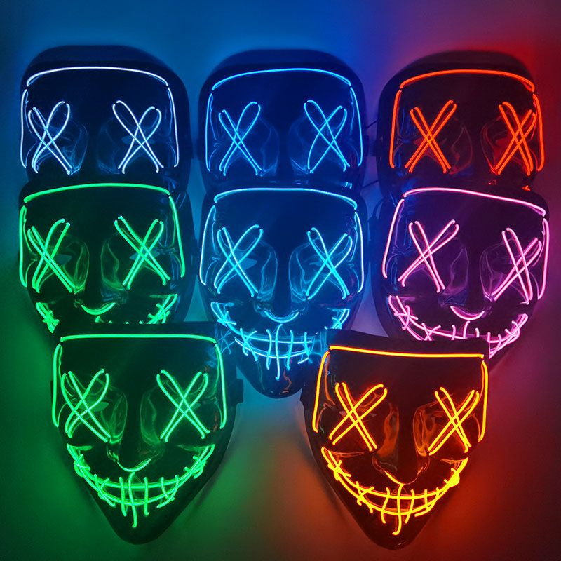 무서운 할로윈 콜플레이 라이트 업 퍼지 마스크, 할로윈 - Led Purge Mask Halloween 리뷰 및 가격