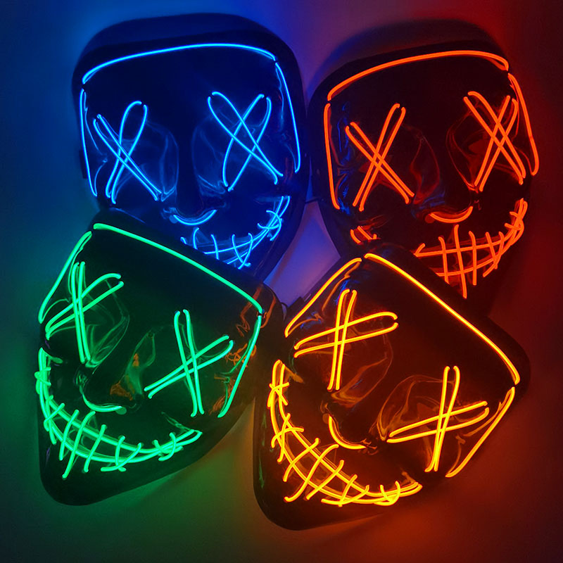 무서운 할로윈 콜플레이 라이트 업 퍼지 마스크, 할로윈 - Led Purge Mask Halloween 리뷰 및 가격
