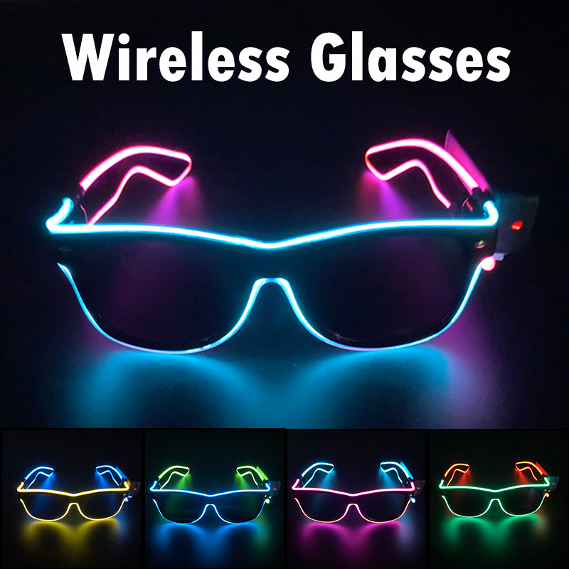 무선 쿨 LED 선글라스, 야광 파티용 발광 안경, 어 - Glow In The Dark Party Glasses 리뷰 및 가격